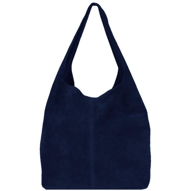 Navy leather hobo bag online