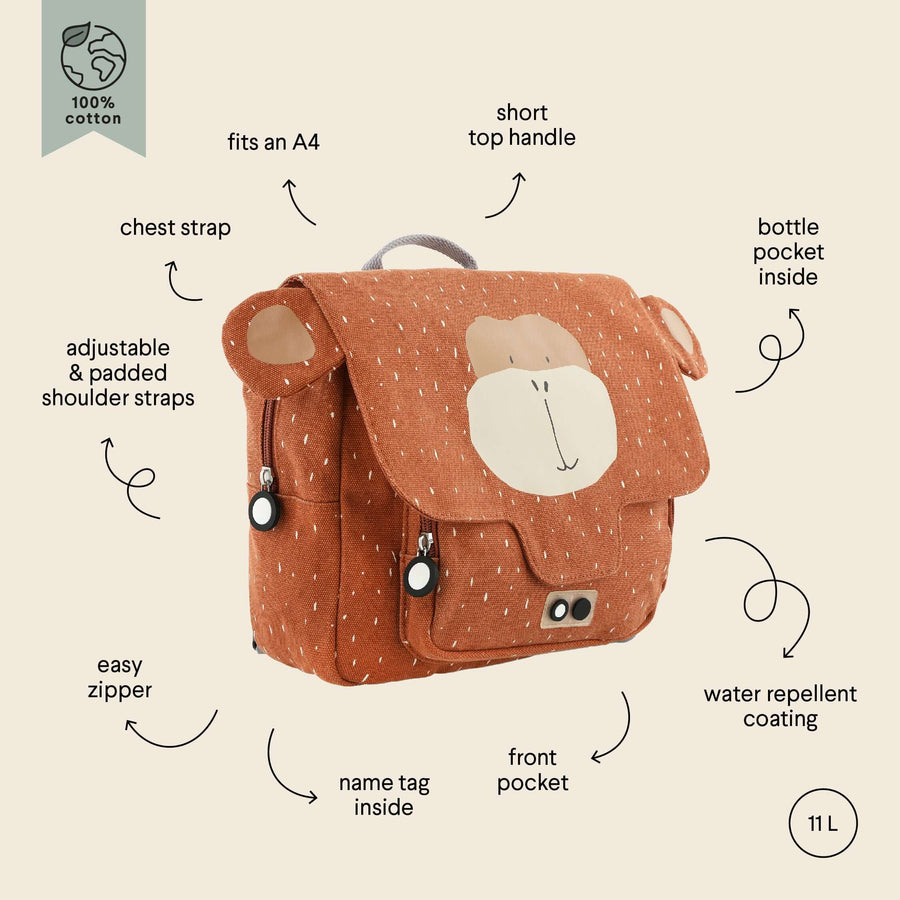 Kids' Adventure Backpack, Water-Repellent Cotton