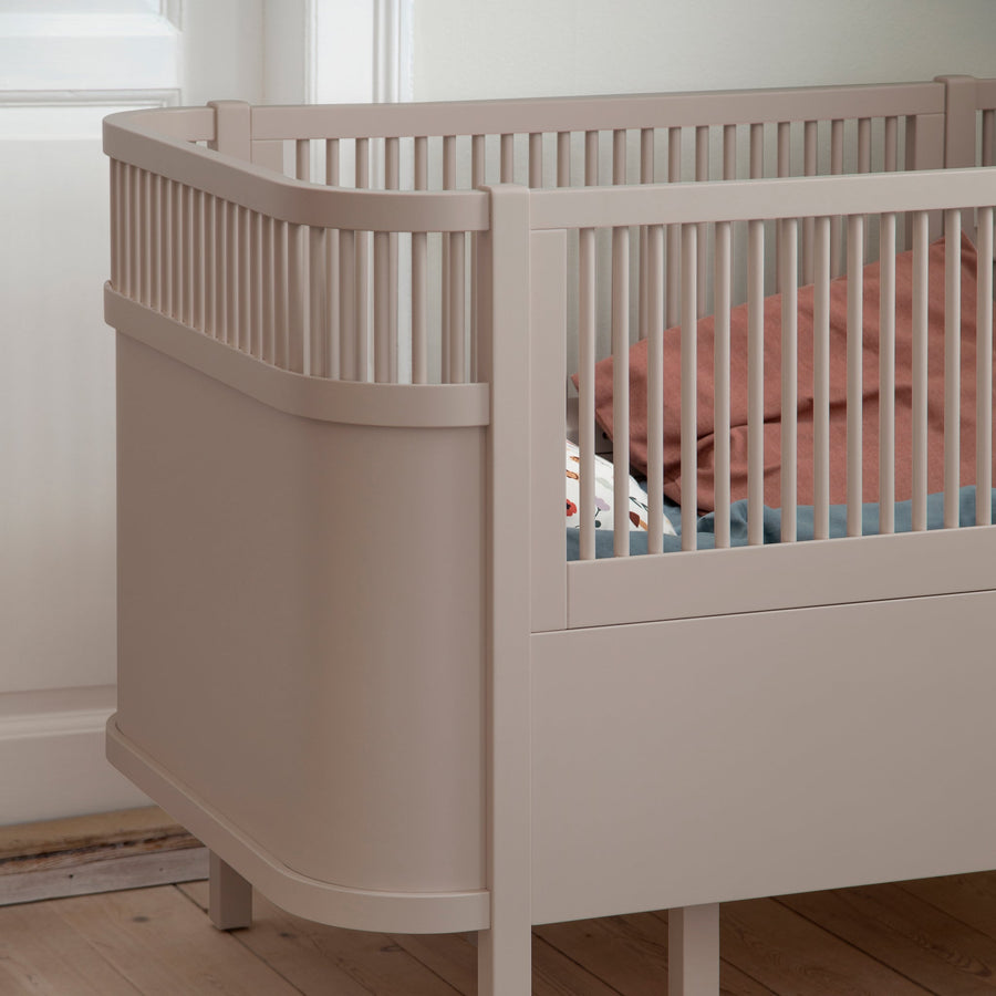 Jetty Beige Baby And Junior  Cot Bed by Sebra