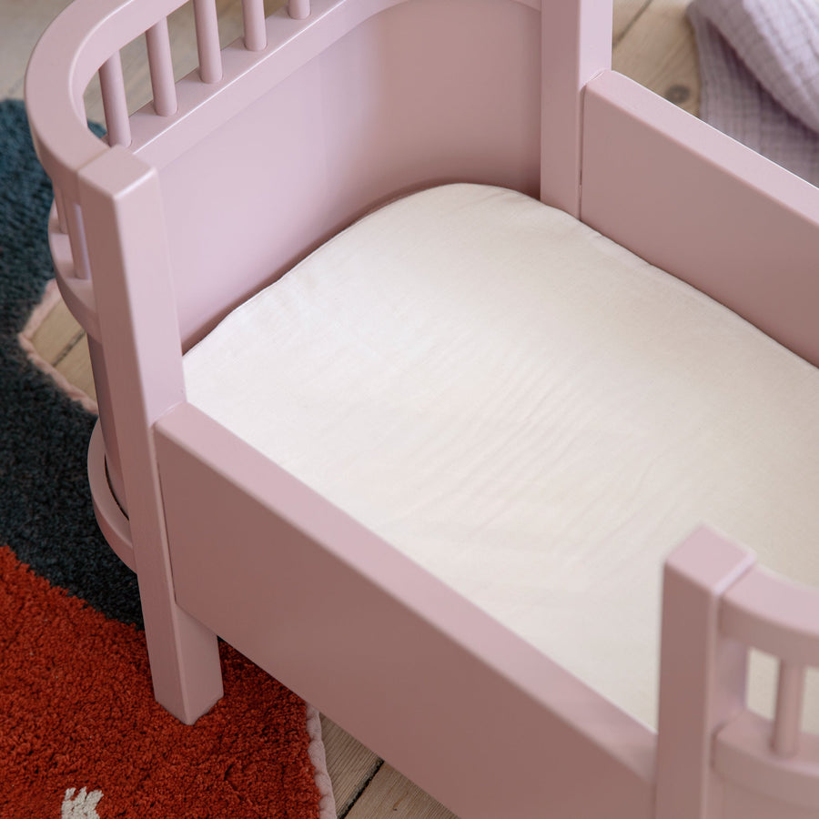 Doll's Bed in Blossom Pink by Sebra