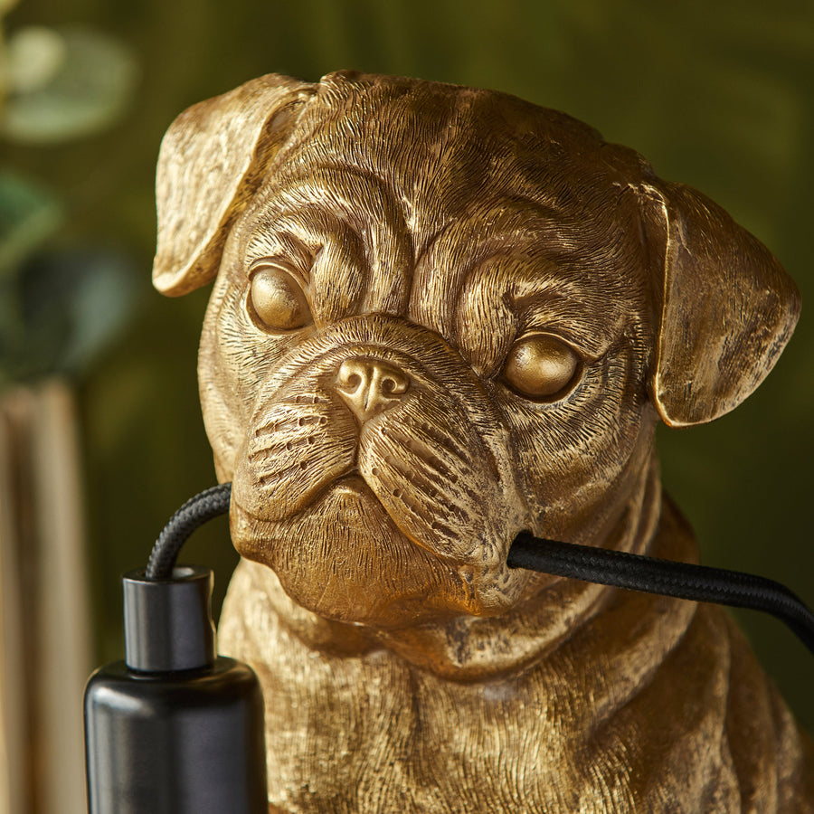 Pug Puppy Table Lamp