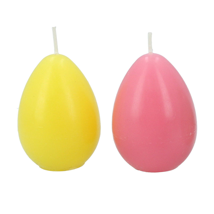 Set Of 2 Easter Egg Candles