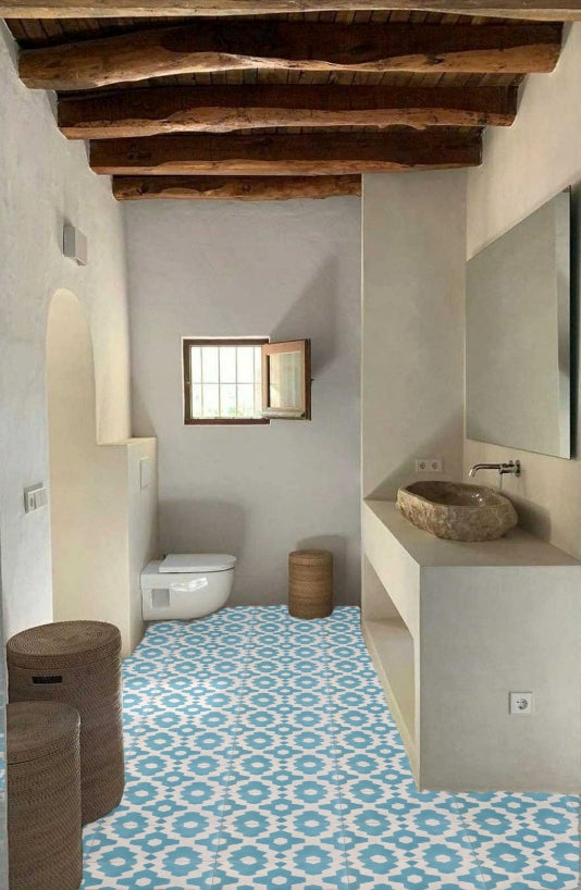 Souk cement tile - turquoise