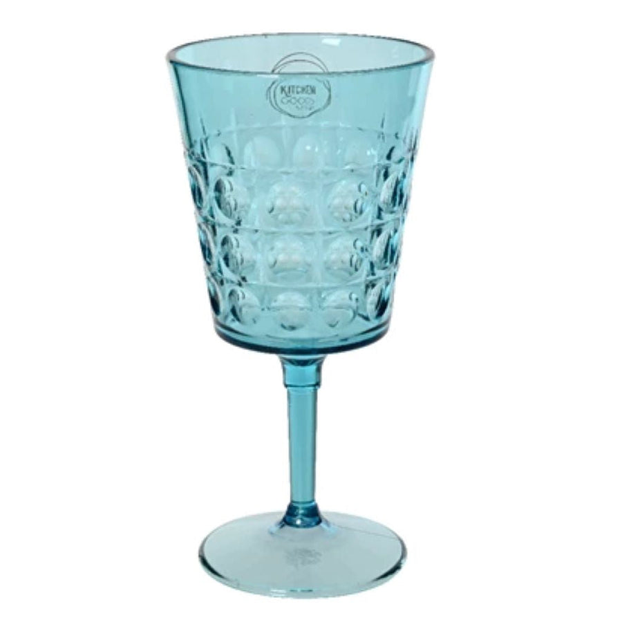 Cobalt Bubble Acrylic Wine Glass - PRE-ORDER