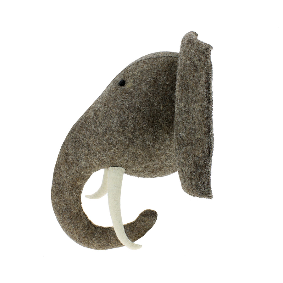 Felt Elephant Head