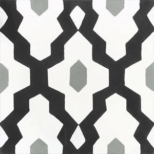 SOUK Cement Tile - Olive/Black tile