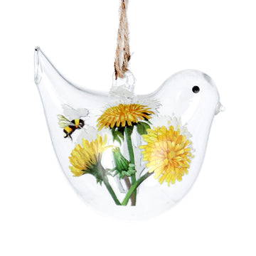 Set Of 2 Bee & Dandelion Birds