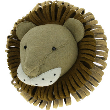 Felt Lion Wall Head