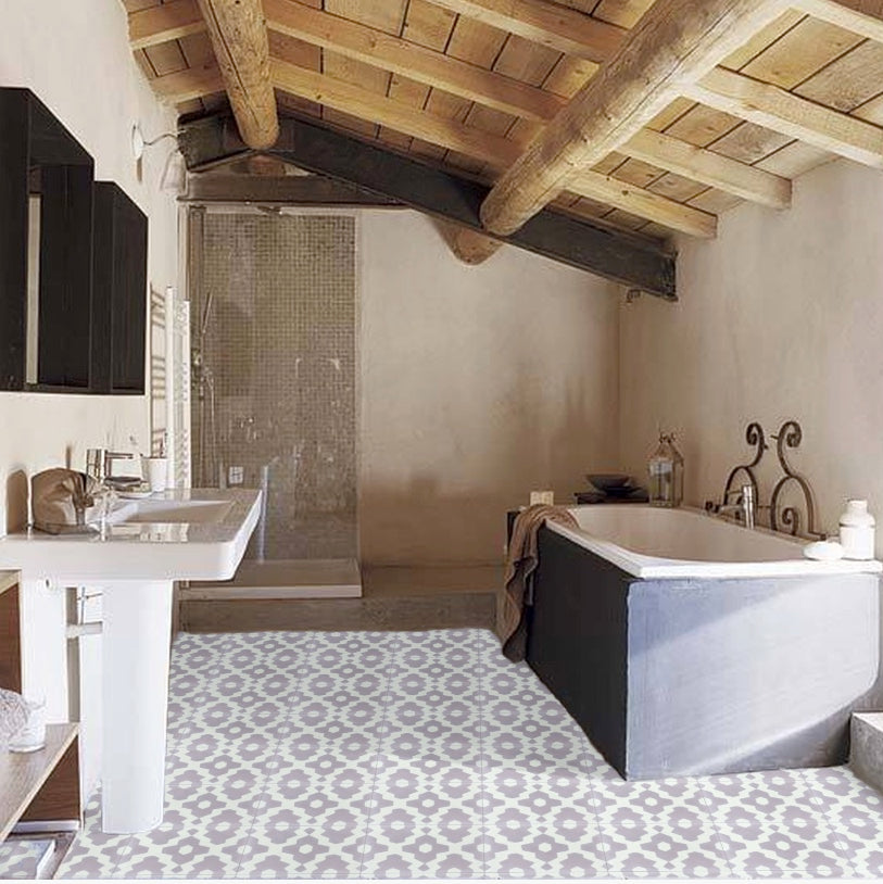 Souk cement tile- Mauve