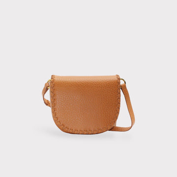 Jas - Handmade Leather Saddle Bag Caramel