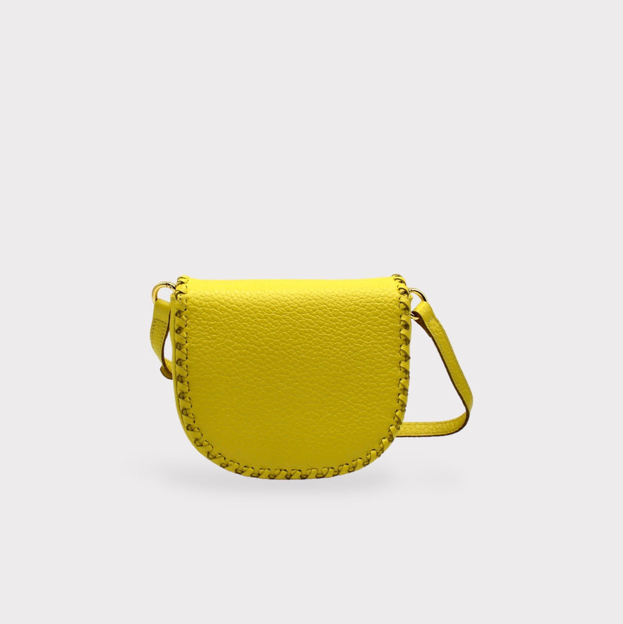 Jas - Handmade Leather Saddle Bag Yellow