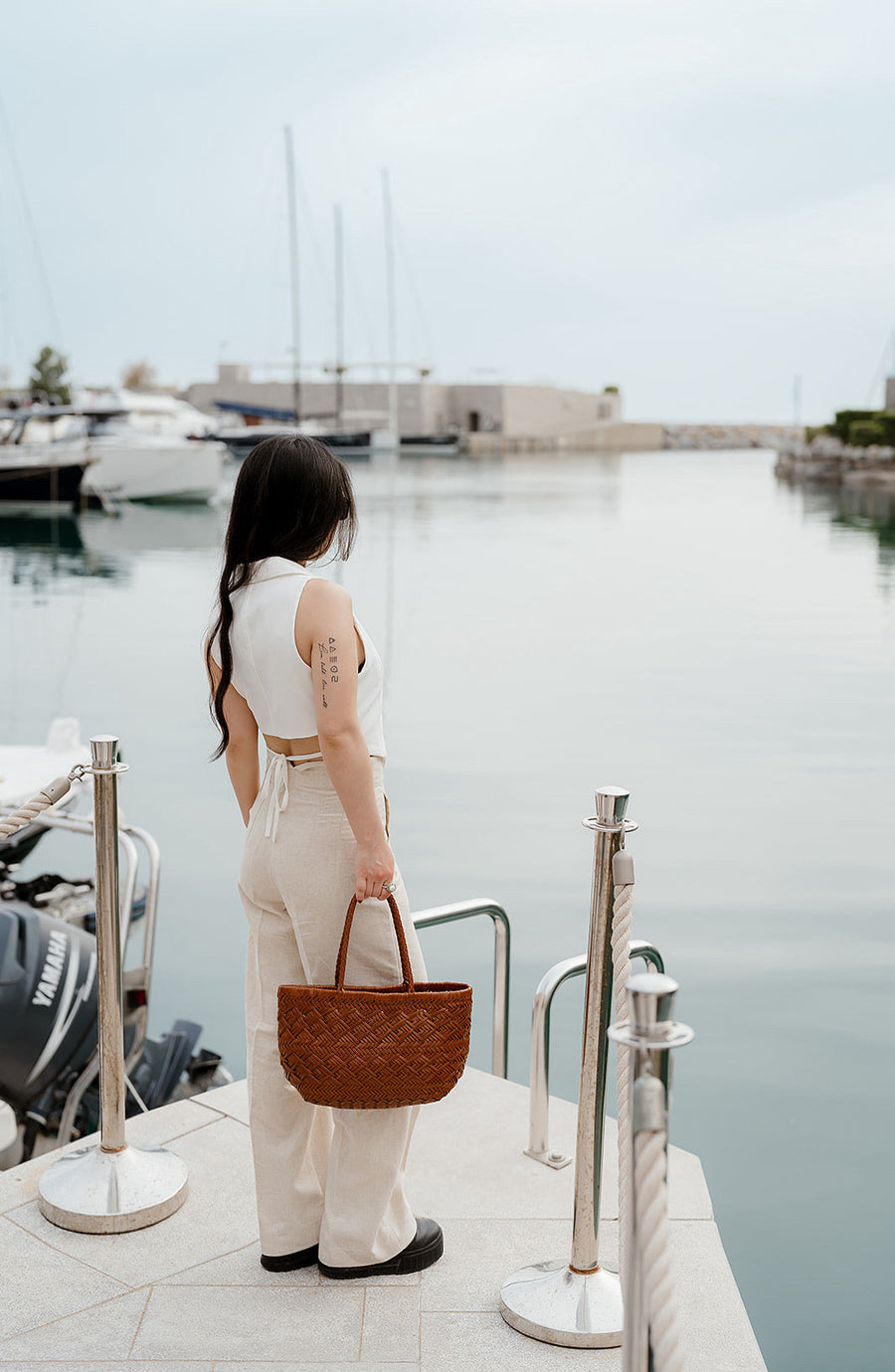 Suri - Herringbone Handwoven Tote Shoulder Bag