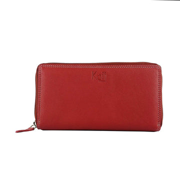 K10238VB | Portafogli Donna in Vera Pelle pieno fiore, con leggera grana. Colore Rosso. Dimensioni da chiuso: cm 18,5 x 10 x 2,5. Confezione: Gift Box rigido fondo/coperchio