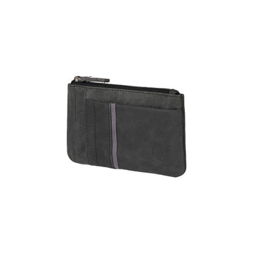 K12260AF | Bustina porta carte di credito e portamonete in Vera Pelle pieno fiore, Naked. Colore Nero. Protezione RFID. Dimensioni: cm 13 x 8 x 1. Confezione: Scatola regalo fondo/coperchio