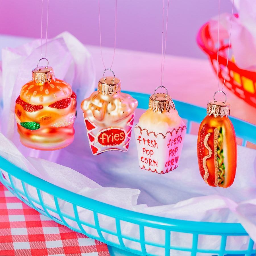 Set Of Four Mini Fast Food Decorations