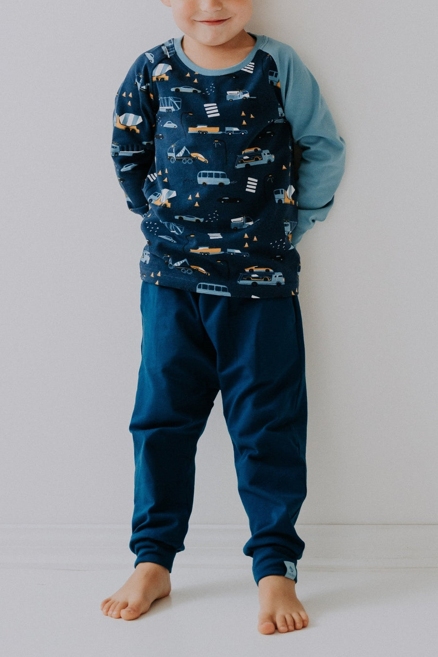 Kids' Knut Cotton Baggy Pants with Deep Pockets