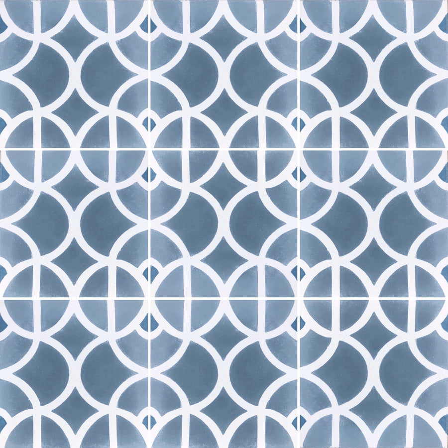 LOTUS cement tile - Grey tile