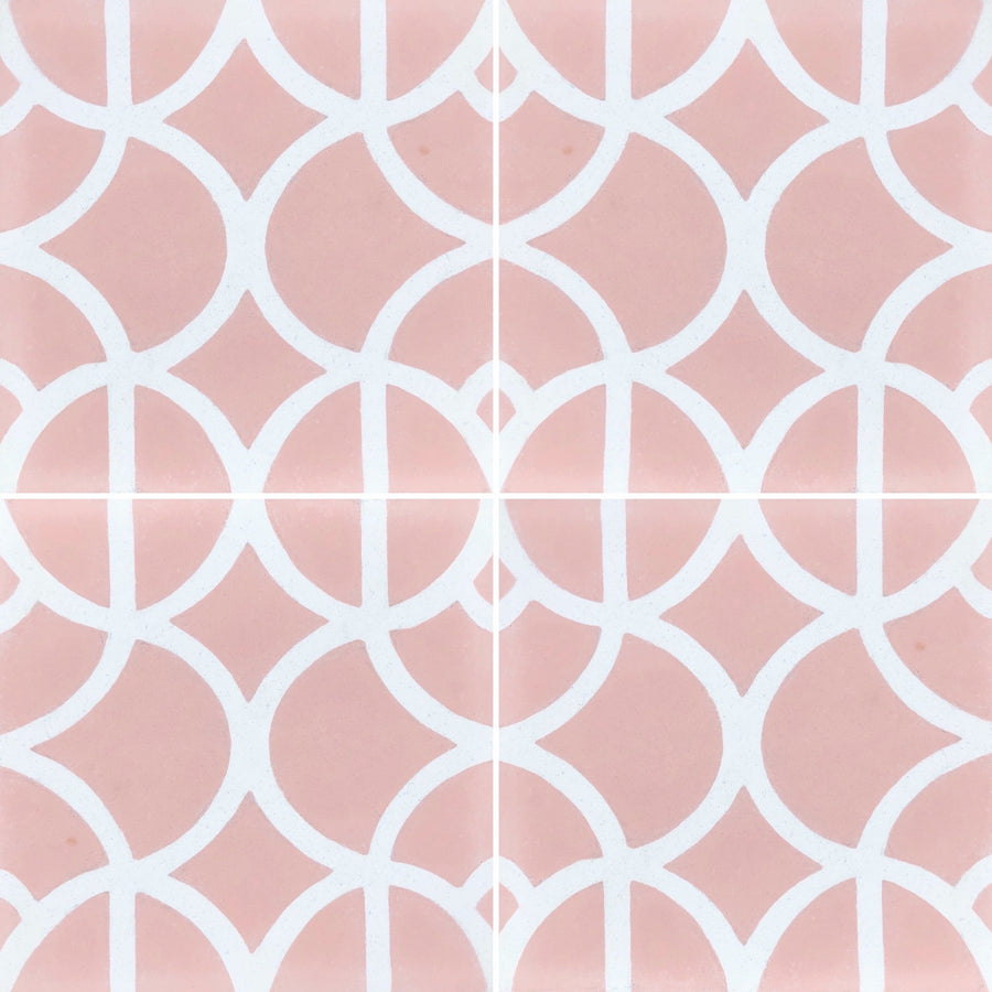 LOTUS cement tile - Pink tile