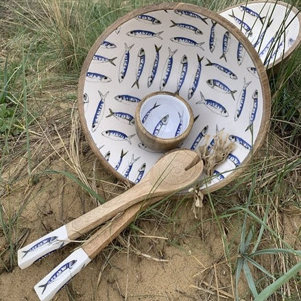 Mackerel Wood Bowl