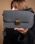Vintage Leather Saddle Bag - Natural Cattle Hide