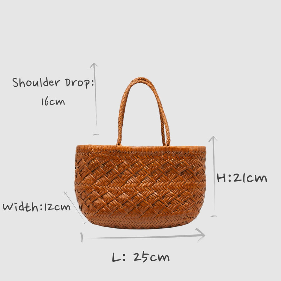 Suri - Herringbone Handwoven Tote Shoulder Bag