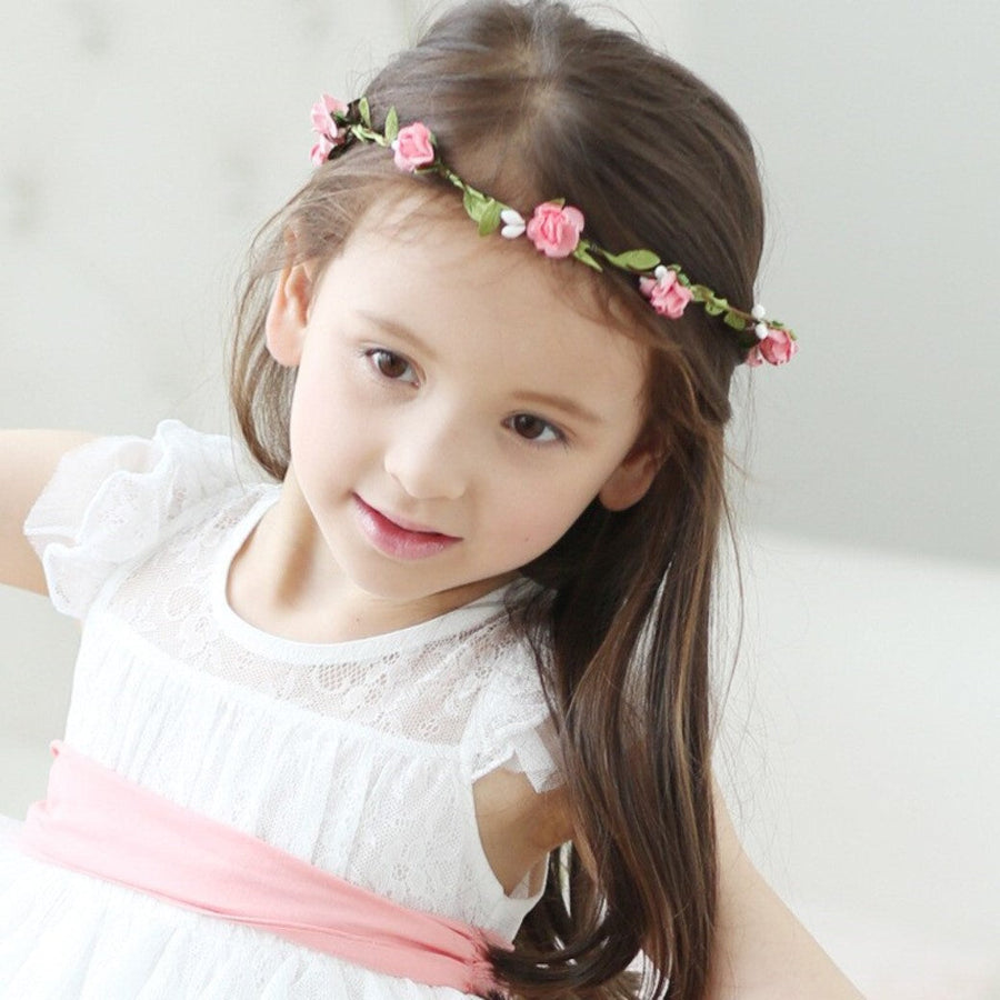 Pink Trailing Flower Hairband