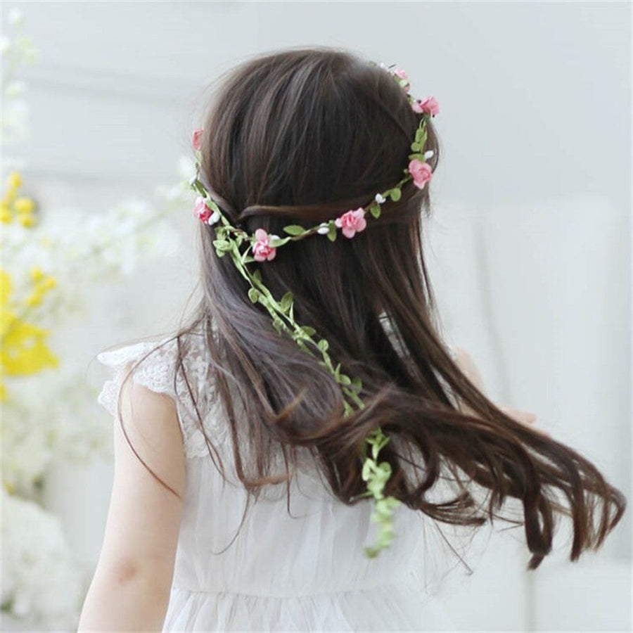 Pink Trailing Flower Hairband