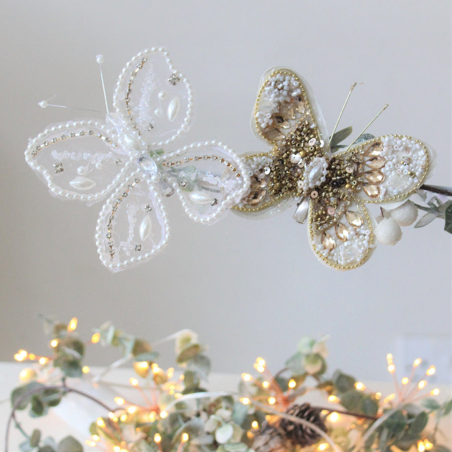 Sequin Butterfly  Clip On Decoration