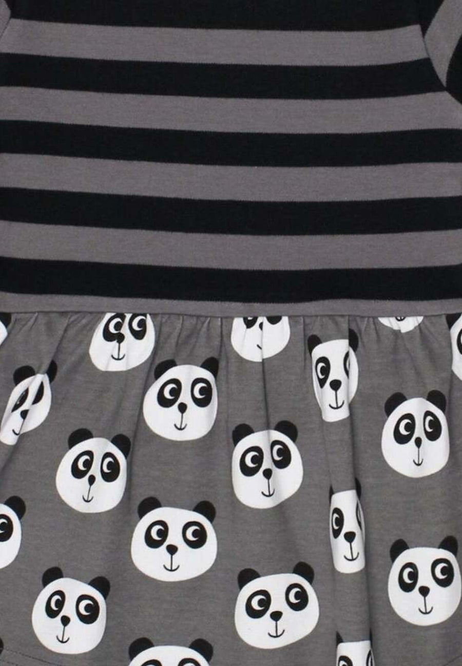 Bio Kleid mit Panda-Muster