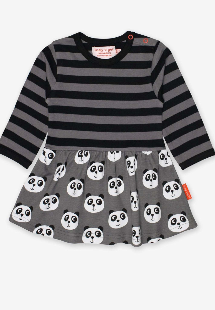 Bio Kleid mit Panda-Muster