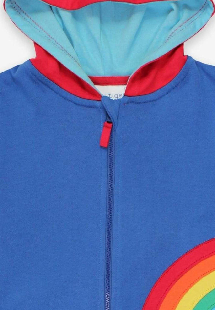 Bio Kapuzenpullover mit Regenbogen-Applikation