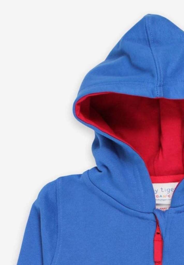 Hoodie aus Bio Baumwolle mit Möwe Applikation