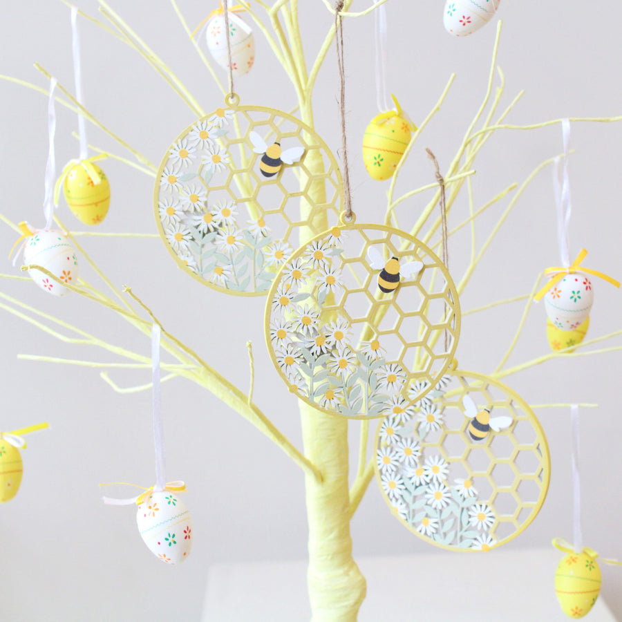 Set Of 12 Ditsy Floral Egg Decorations