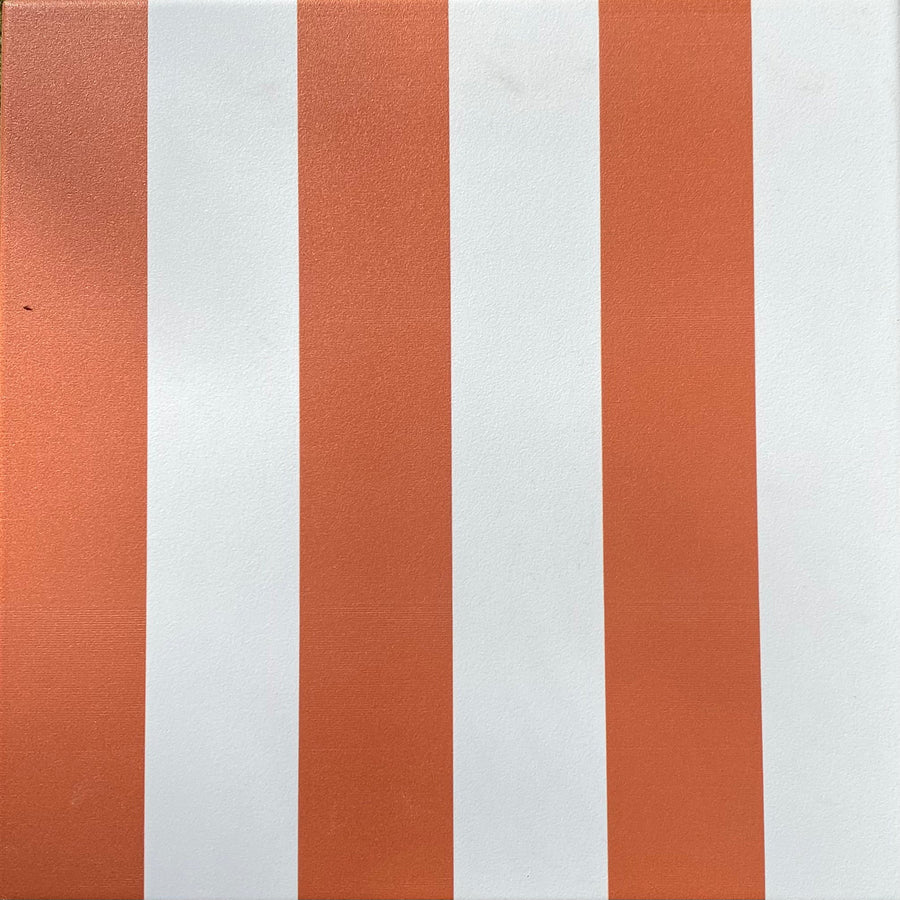 Terracotta stripe porcelain tile