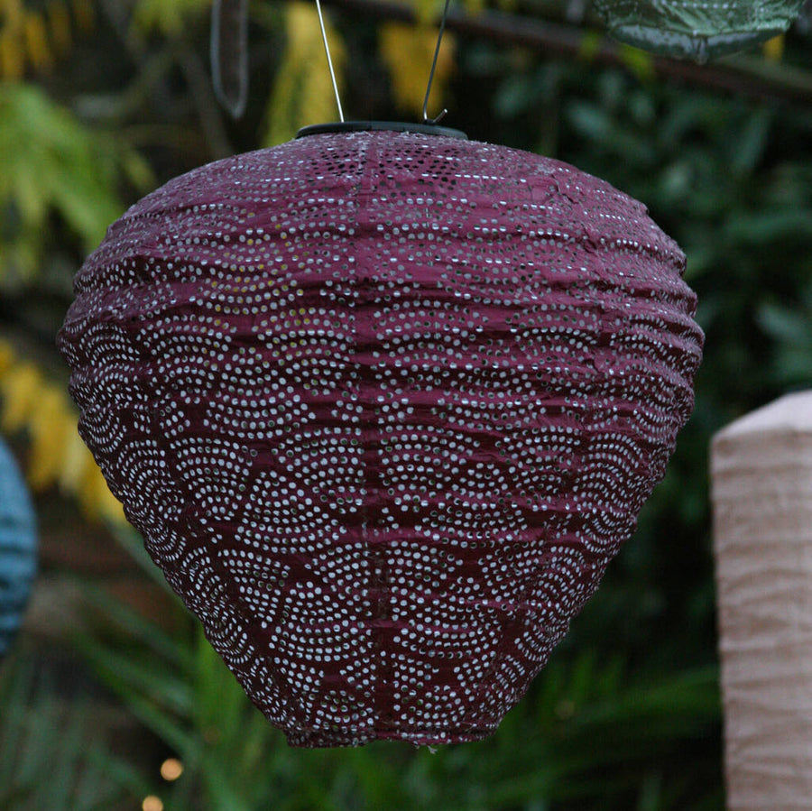 Moroccan Solar Lantern - Purple Balloon