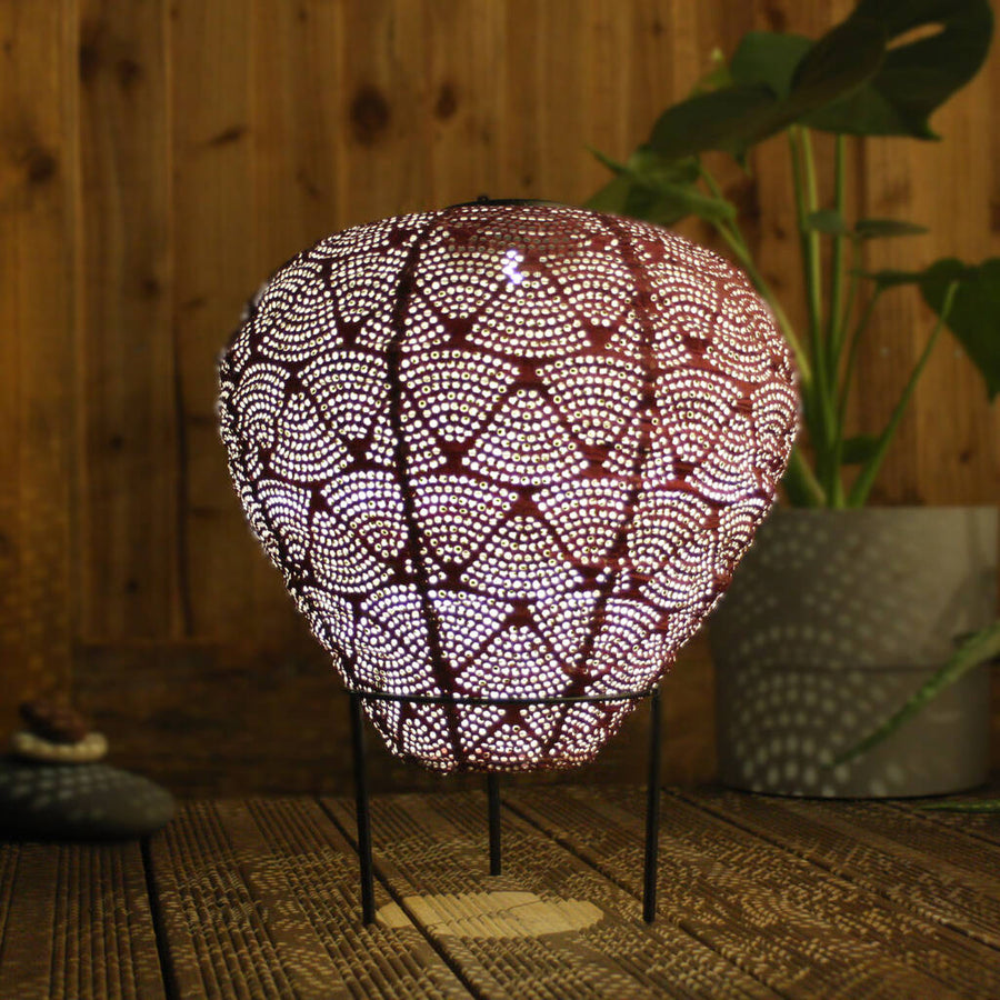 Moroccan Solar Lantern - Purple Balloon