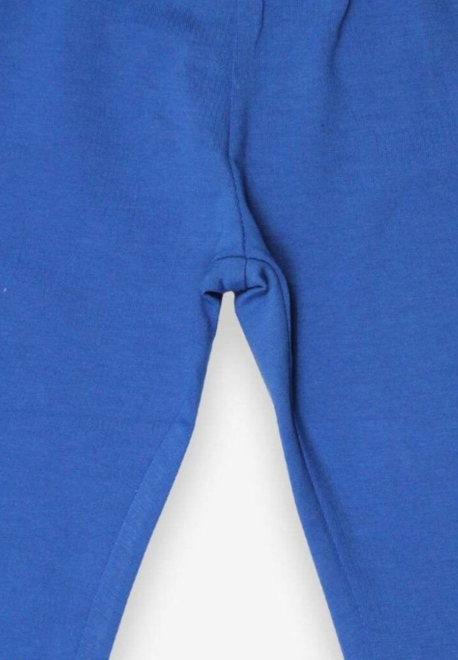 Blaue Basic-Leggings aus Bio-Baumwolle