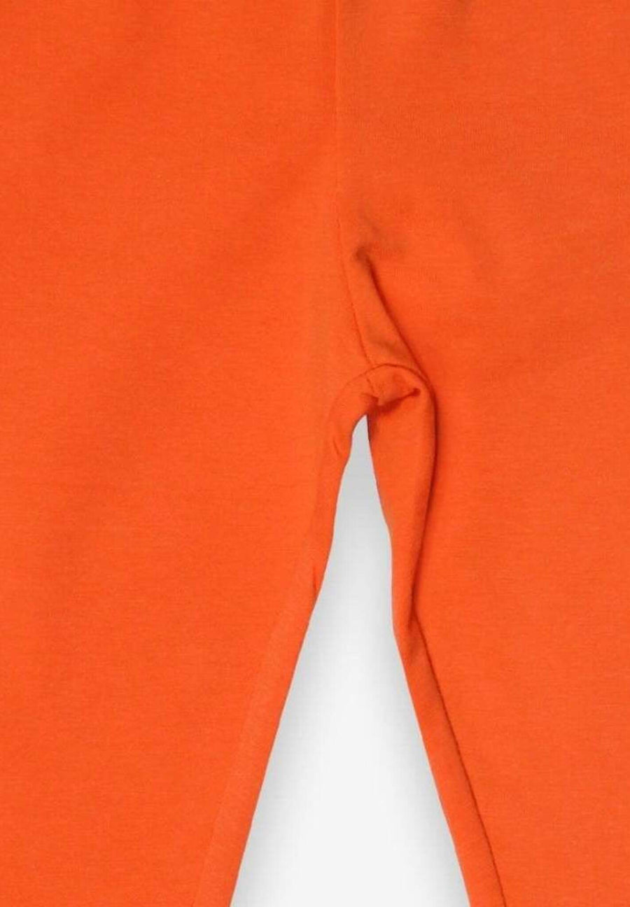 Orange Basic-Leggings aus Bio-Baumwolle