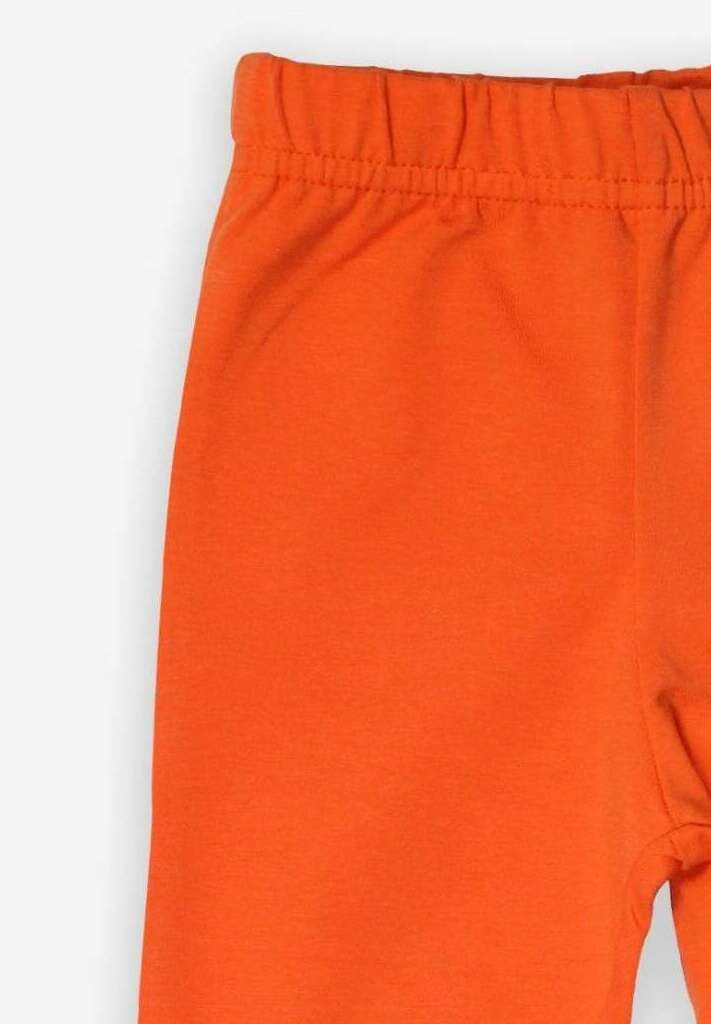 Orange Basic-Leggings aus Bio-Baumwolle