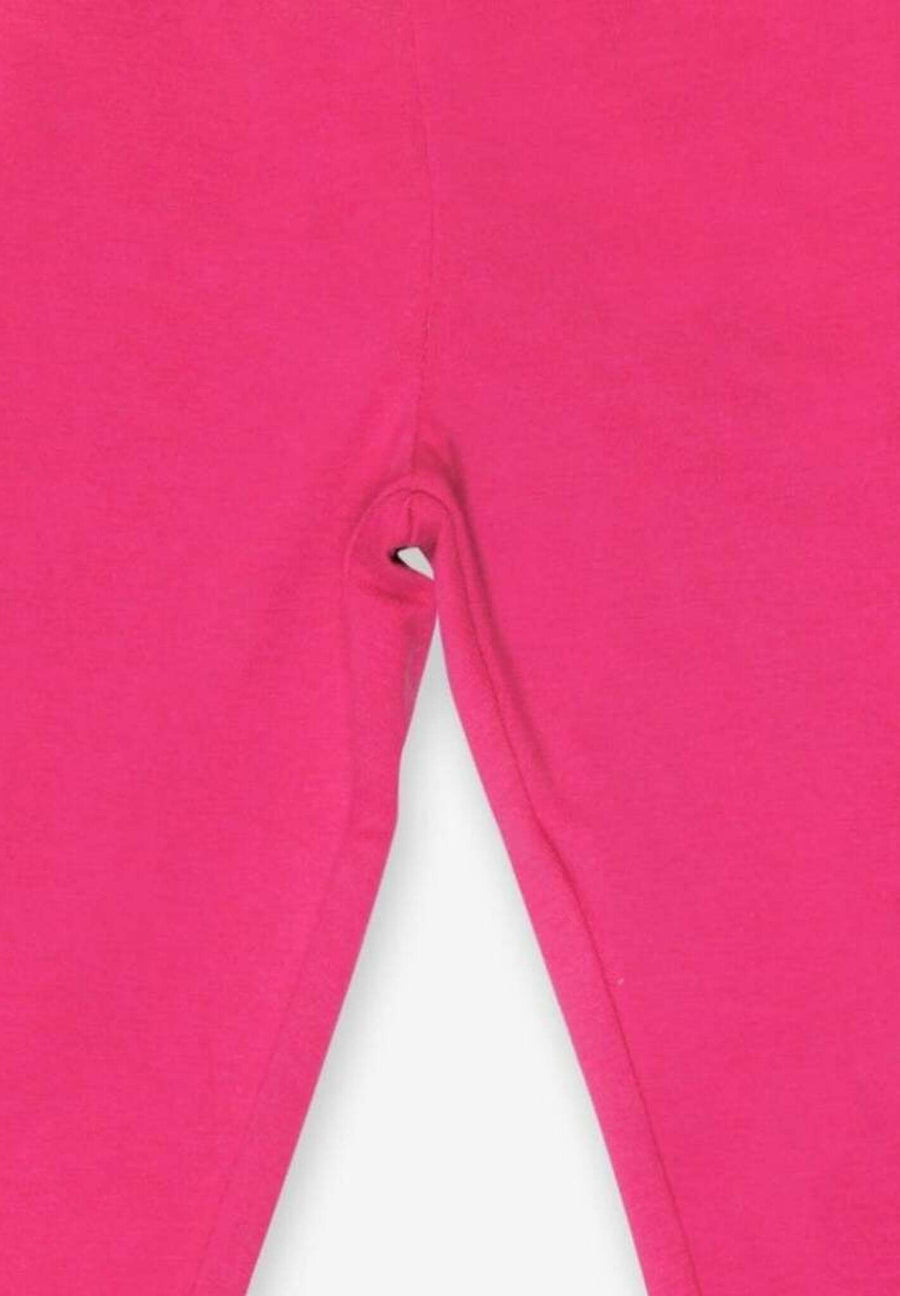 Rosa Basic-Leggings aus Bio-Baumwolle