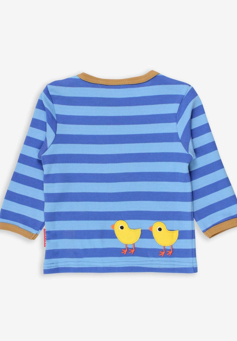 Langarmshirt mit Huhn-Applikation