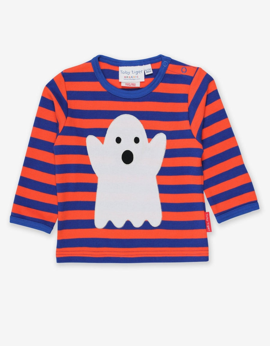 Langarmshirt mit Halloween Applikation aus Bio Baumwolle