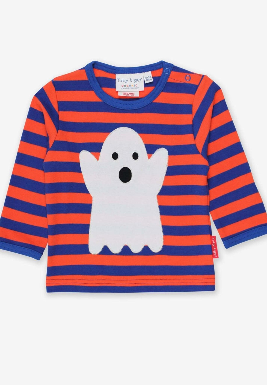 Langarmshirt mit Halloween Applikation aus Bio Baumwolle