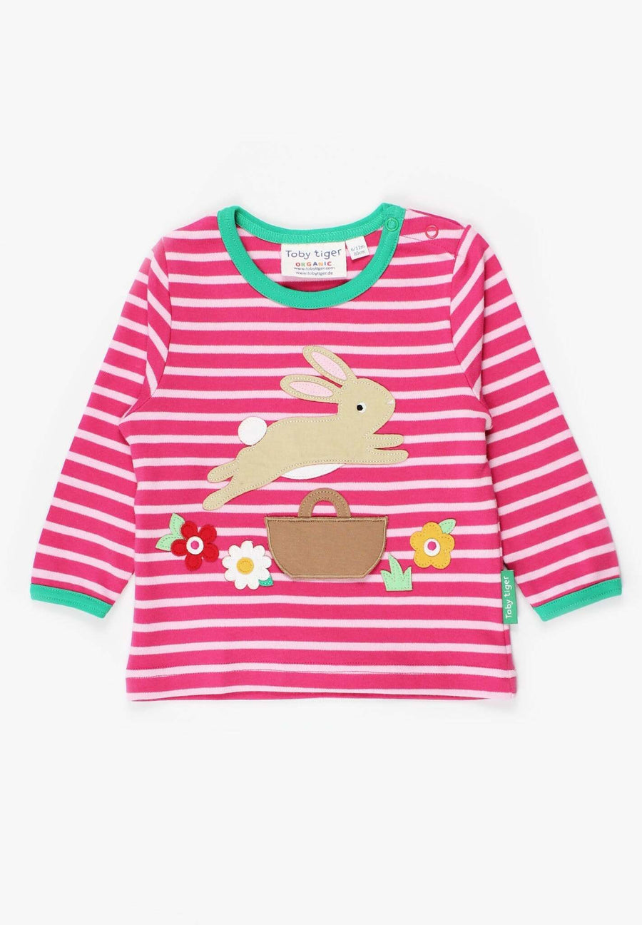 Langarmshirt, mit Hase-Applikation