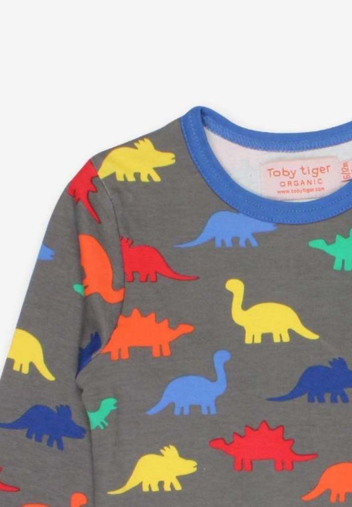 Langarmshirt aus Bio Baumwolle mit Dino Print