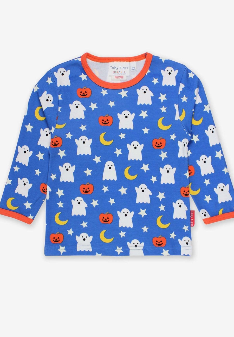 Langarmshirt mit Halloween Motiv aus Bio Baumwolle