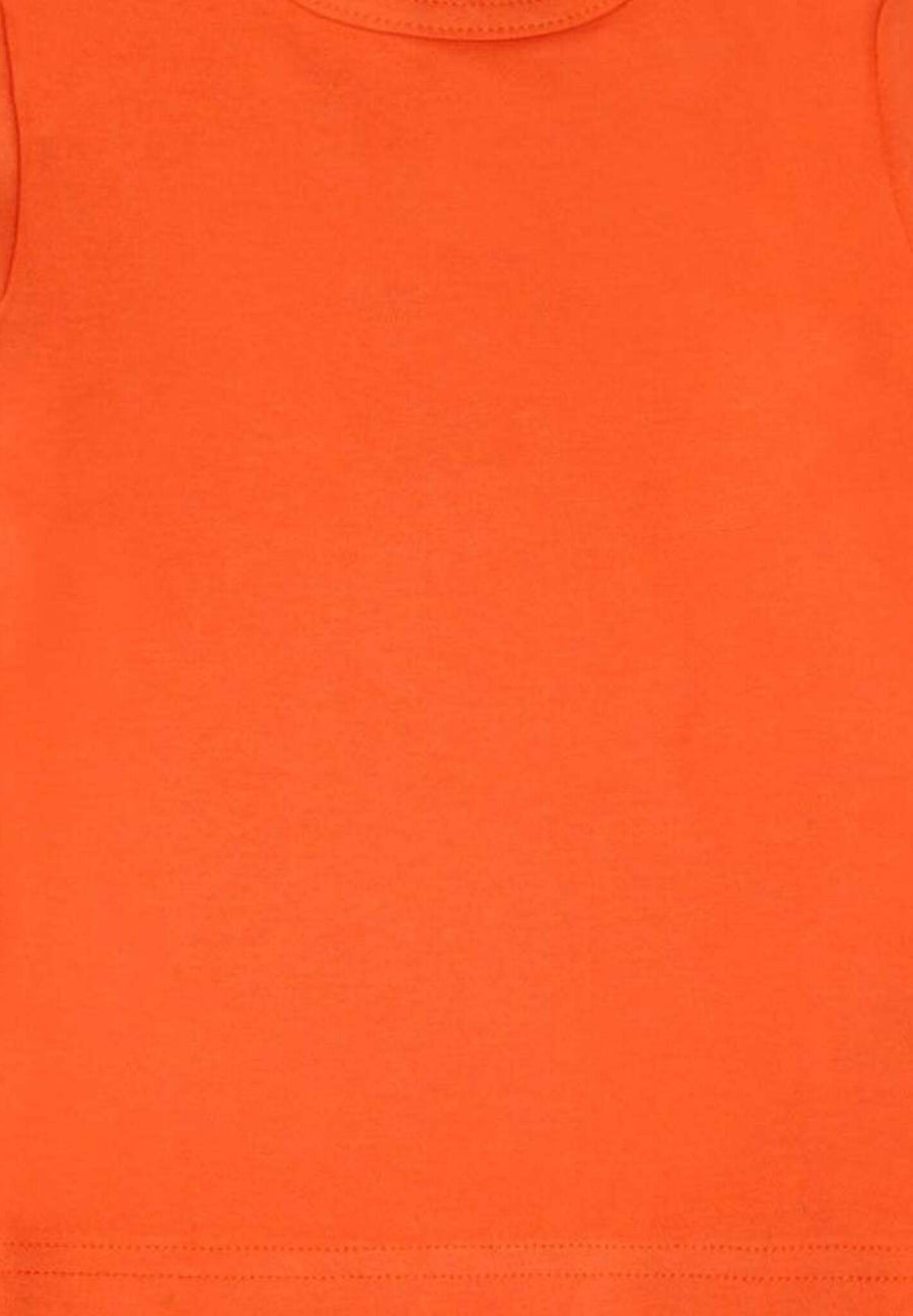 Langarmshirt aus Bio Baumwolle, orange unifarben