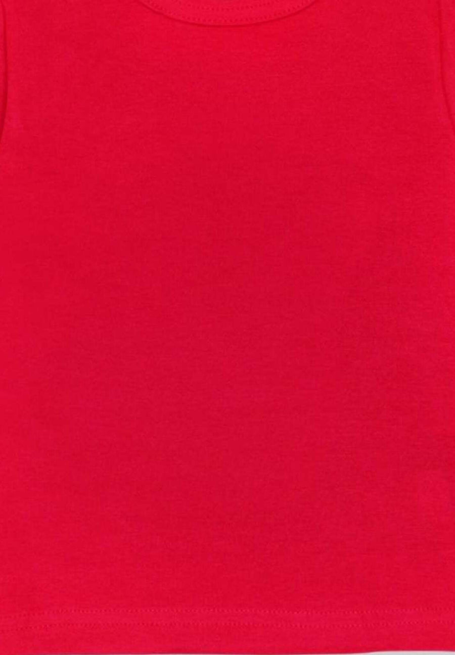 Langarmshirt aus Bio Baumwolle, rot unifarben