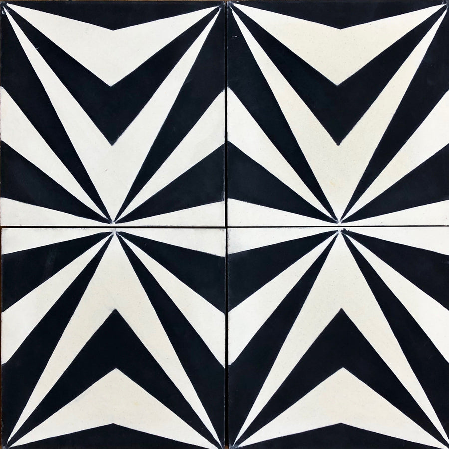 NEO Cement Tile - Blue/white tile