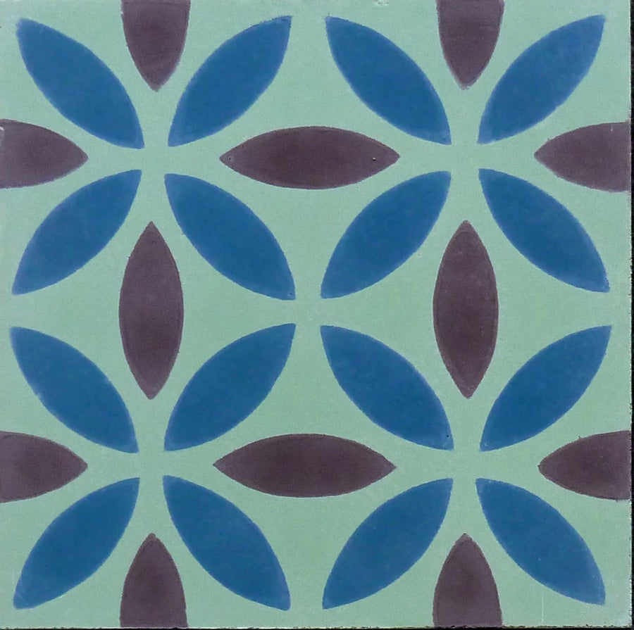 OASIS Cement Tile - yellow / blue tile